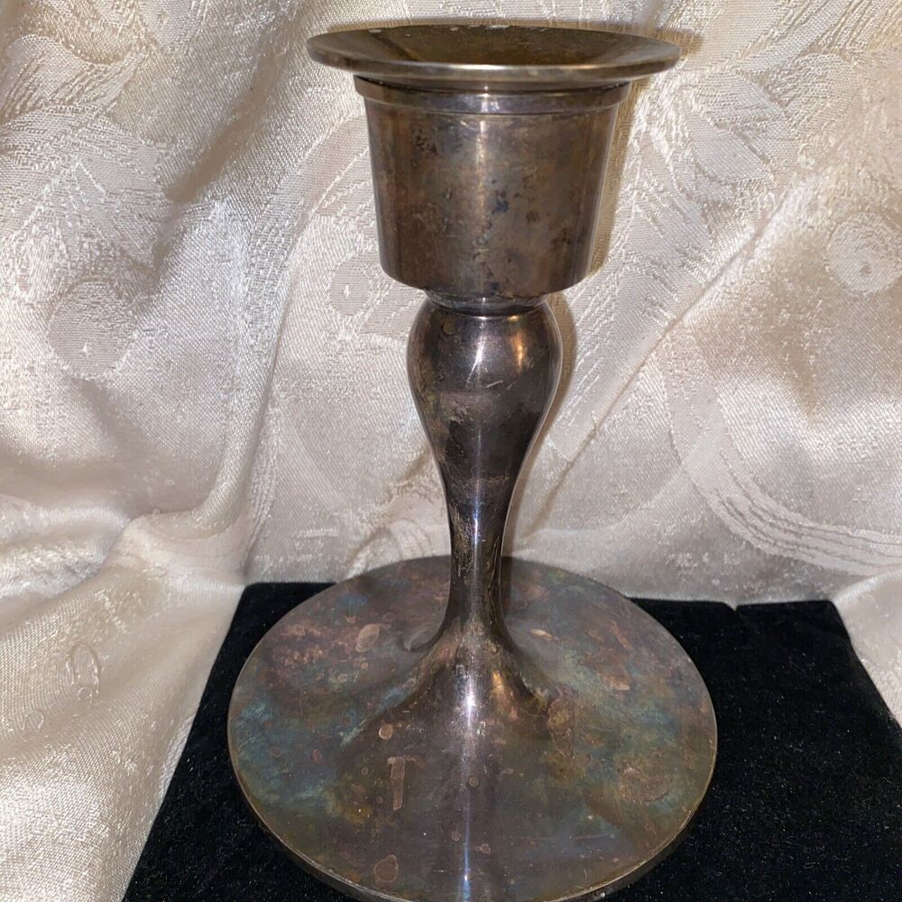 Pottery Barn One Sterling Silver Weighted Candlestick Holder